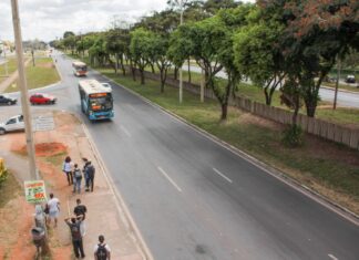 Restauração do Pistão Sul receberá investimento de 43 milhões de reais Obras Pistão Sul Taguatinga - DER-DF