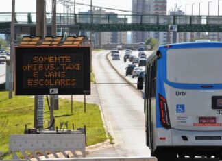 Faixa exclusiva da EPTG será liberada a partir desta sexta-feira (11) Faixa exclusiva EPTG