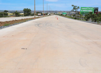 Via Estrutural terá desvios para ajustes a partir desta segunda, 22 de janeiro Concretagem Via Estrutural