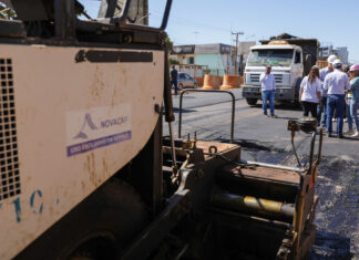 GDF pavimenta trecho da Hélio Prates 36 horas após assumir obras na região Pavimentação Hélio Prates