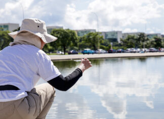 Vigilância Ambiental em Saúde realiza ação contra a dengue no Plano Piloto combate à dengue DF