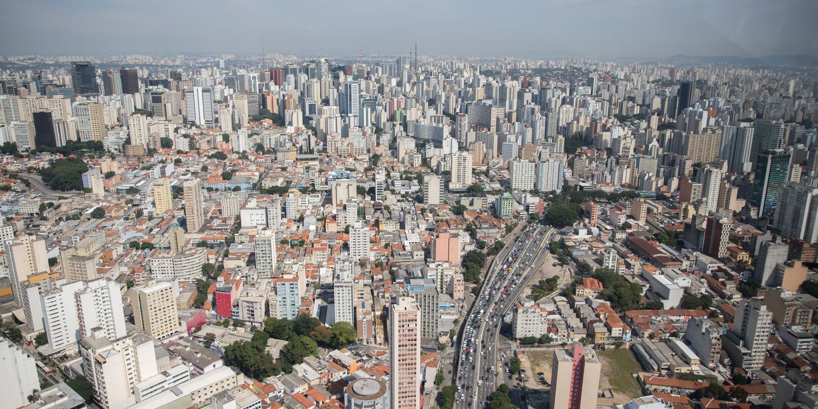 Vista aérea da cidade