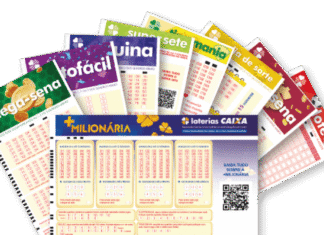 Resultados dos sorteios das loterias da Caixa