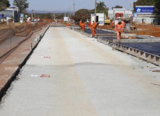 Obras da Epig avançam para ter corredor exclusivo de ônibus