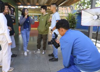 Projeto “Cine 10” transforma escola do Gama em set de cinema