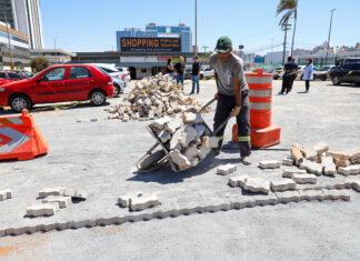 Taguatinga: estacionamento do Shopping Popular é reformado