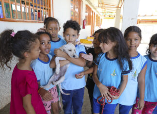 ESCOLA ADOTA CADELA MILLA PARA ENSINAR EMPATIA