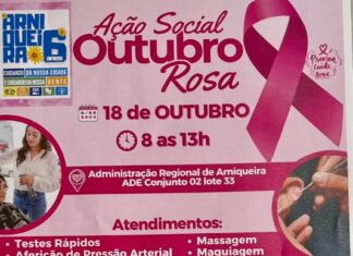 Arniqueira promove Ação Social Outubro Rosa neste sábado
