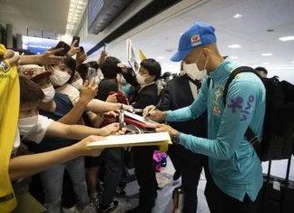 Seleção brasileira chega ao Japão para amistoso