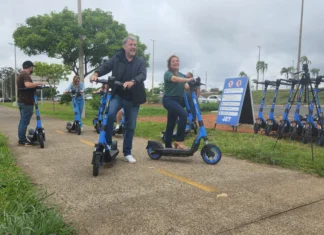 Patinete compartilhado chega ao Gama e alcança