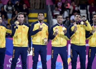 Brasil domina goalball e encerra dia com 10 medalhas no Parapan