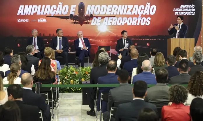 Investimento Aena: fachada do Aeroporto de Congonhas em São Paulo, principal destino do pacote de modernização