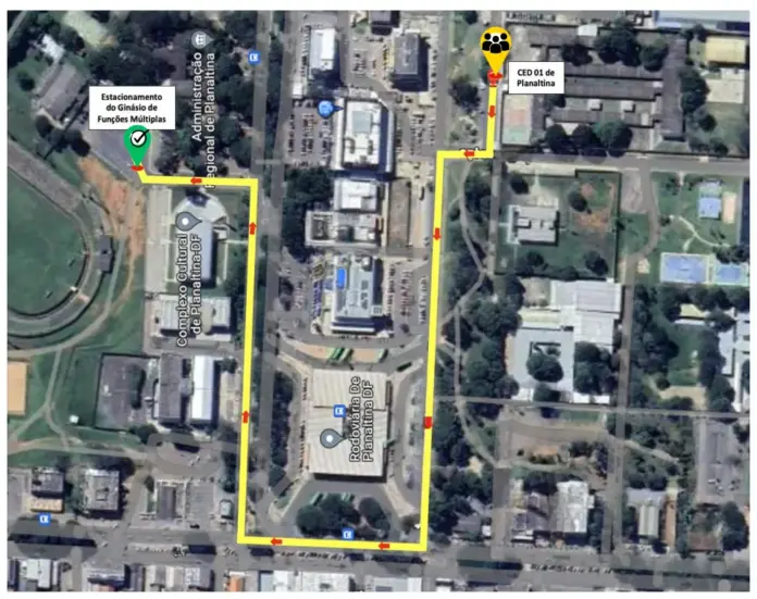 Desvio do trânsito-Detran-DF Descrição dos desvio de trânsito no fim de semana