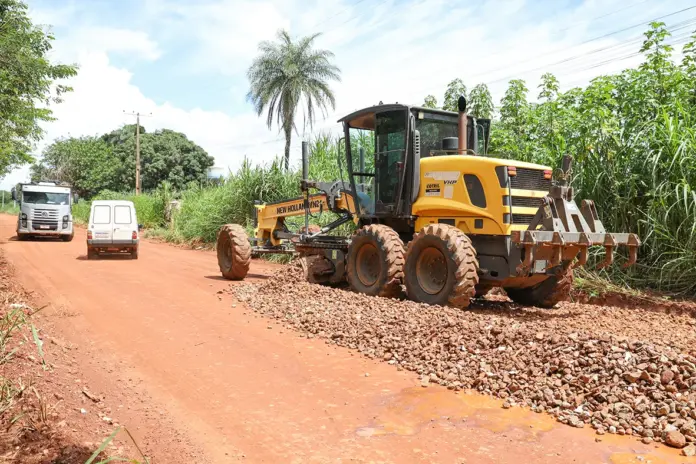 Obra estrada rural-Paulo H. Carvalho-Agência Brasília Recuperação de estradas rurais no DF
