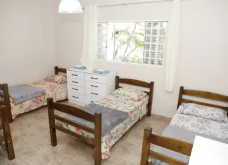 SES DF abre credenciamento para residências terapêuticas Quarto com 03 camas.