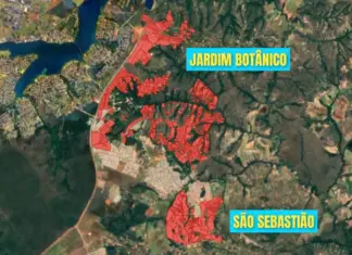 GDF prepara chamamento para saneamento Mapa da cidade de São Sebastião DF