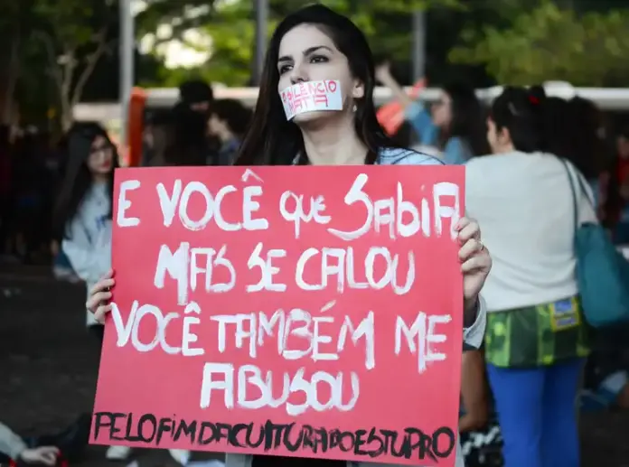 Manifestação por direitos das mulheres
