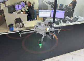 Drone reforça segurança no Metrô-DF Drone usado pelo Metrô DF