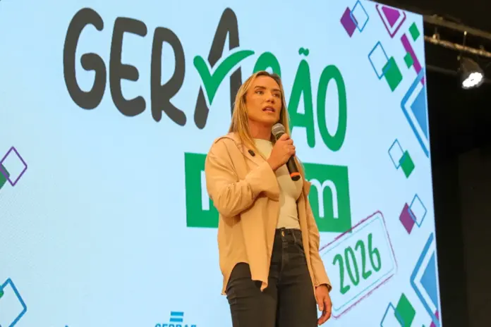 Celina - Geração Enem 2026-Paulo H. Carvalho:Agência Brasília Celina Leão discursando no Geração Enem 2026