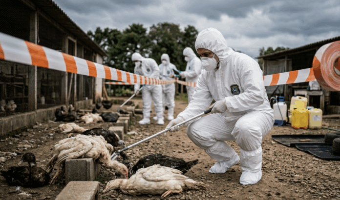 Emergência zoossanitária contra gripe aviária