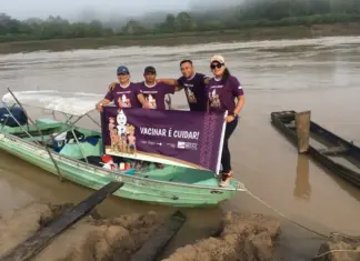 Vacina chega a aldeias por rios e helicópteros vacinação de iníginas e ribeirinhos