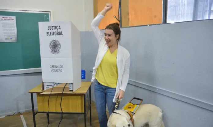 Deficiente votando